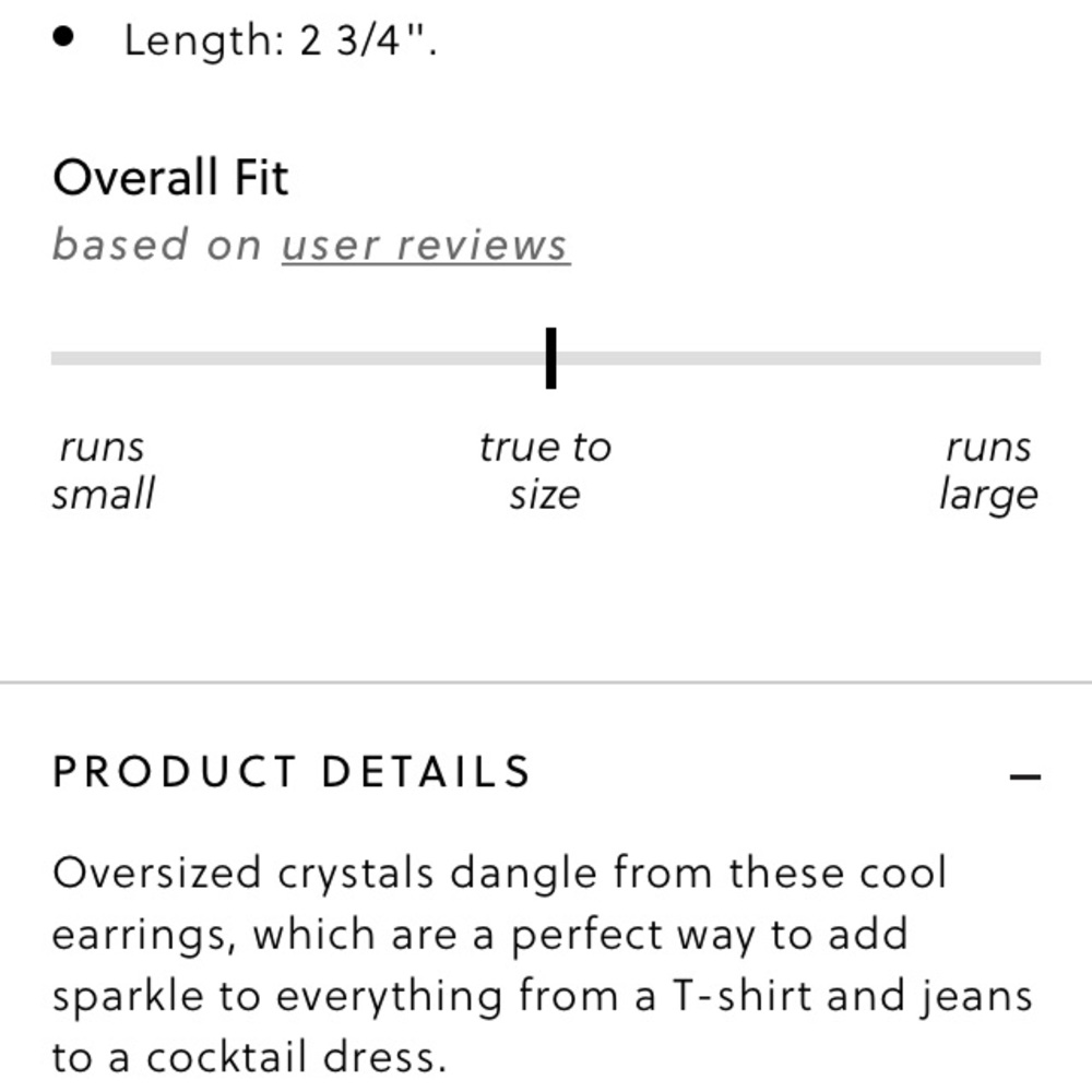 J Crew rhinestone drop earrings NWT - Picture 3 of 5